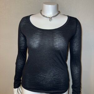 Black Long Sleeve Women's Top